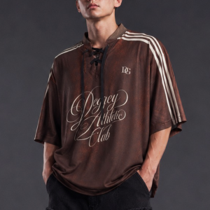 Áo Thun Jersey Mesh màu Nâu Degrey Athletic Club Lace-Up - JERNAU